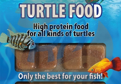 Turtlefood 100 Gr Blister - 20 Cube New Line M20